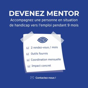 Affichette qui reprend les conditions pour devenir mentor (voir texte)